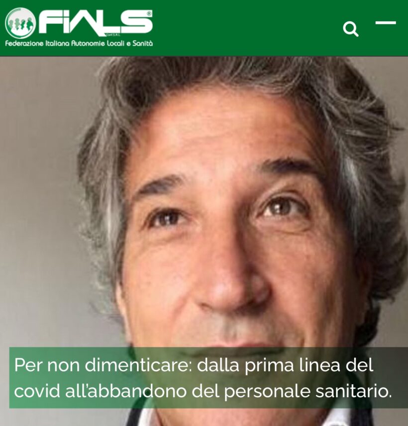 Per non dimenticare: dalla prima linea del covid all’abbandono del personale sanitario.