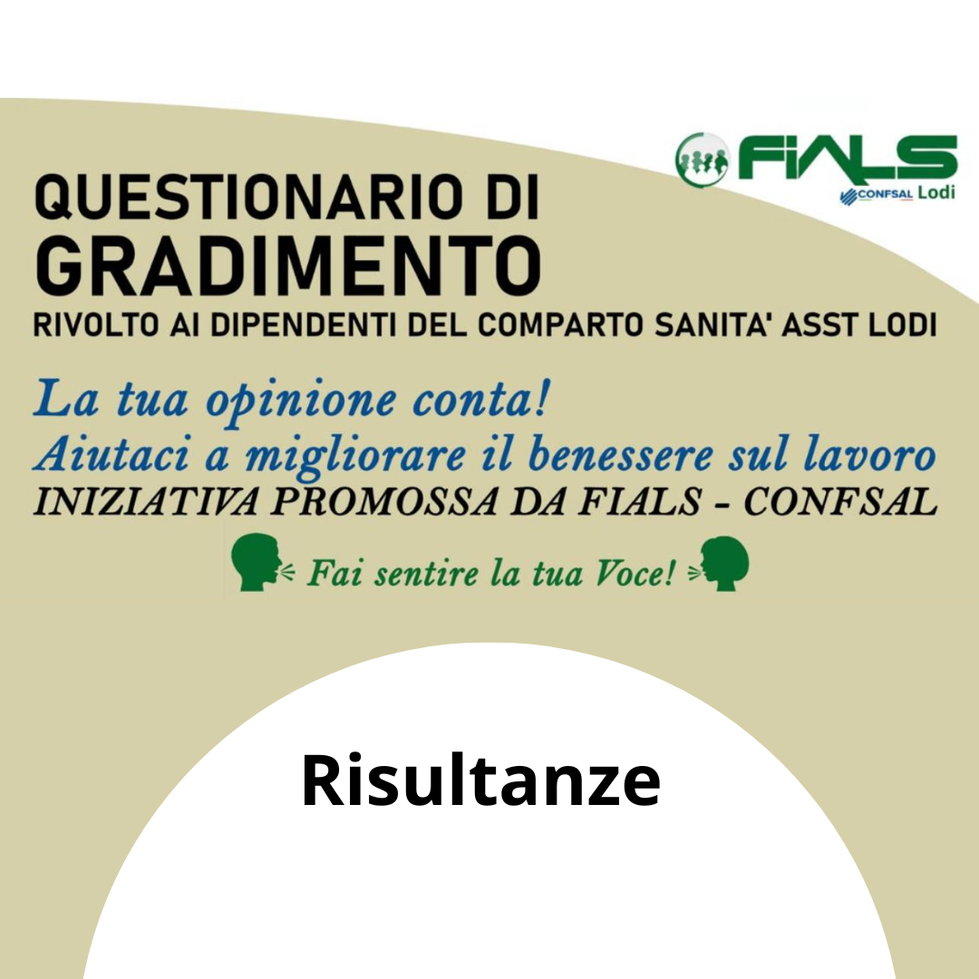 Risultanze Questionario di Gradimento – ASST Lodi